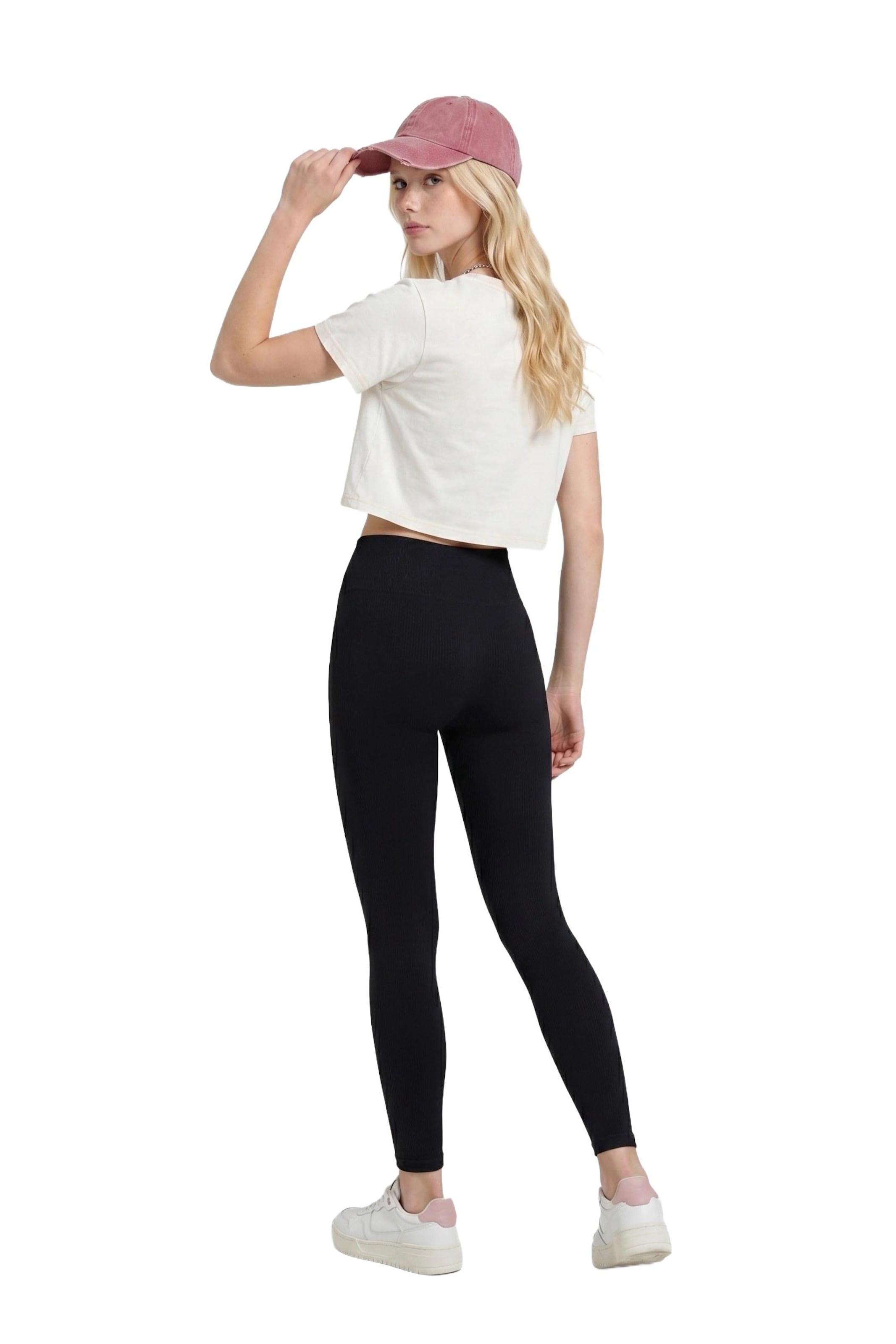 Alexa Dash Skinny Leggings in Schwarz