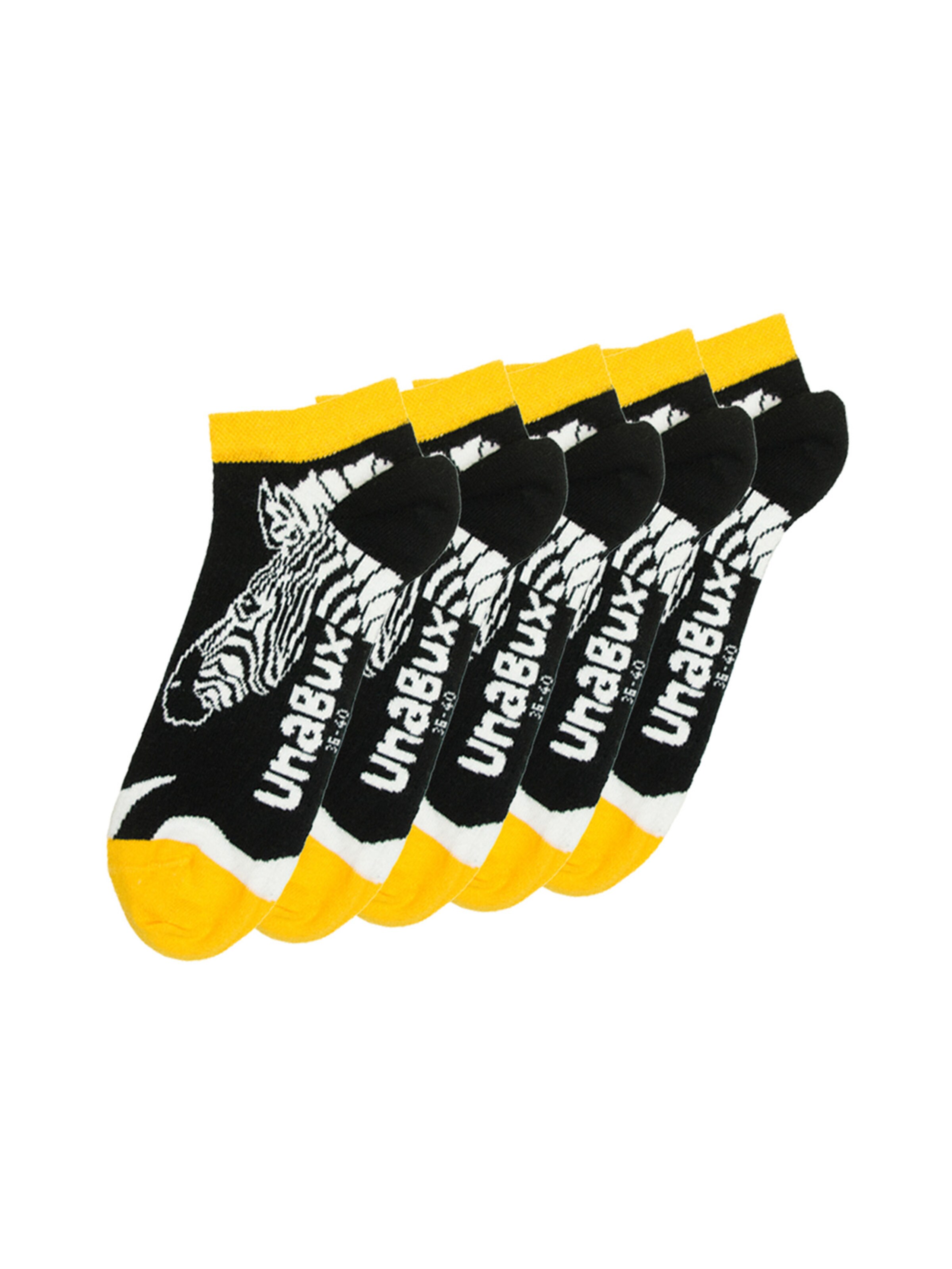 UNABUX Socks in Black: front