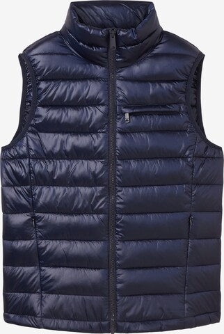 Gilet TOM TAILOR en bleu : devant