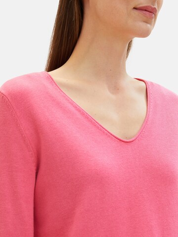 TOM TAILOR Pullover in Pink