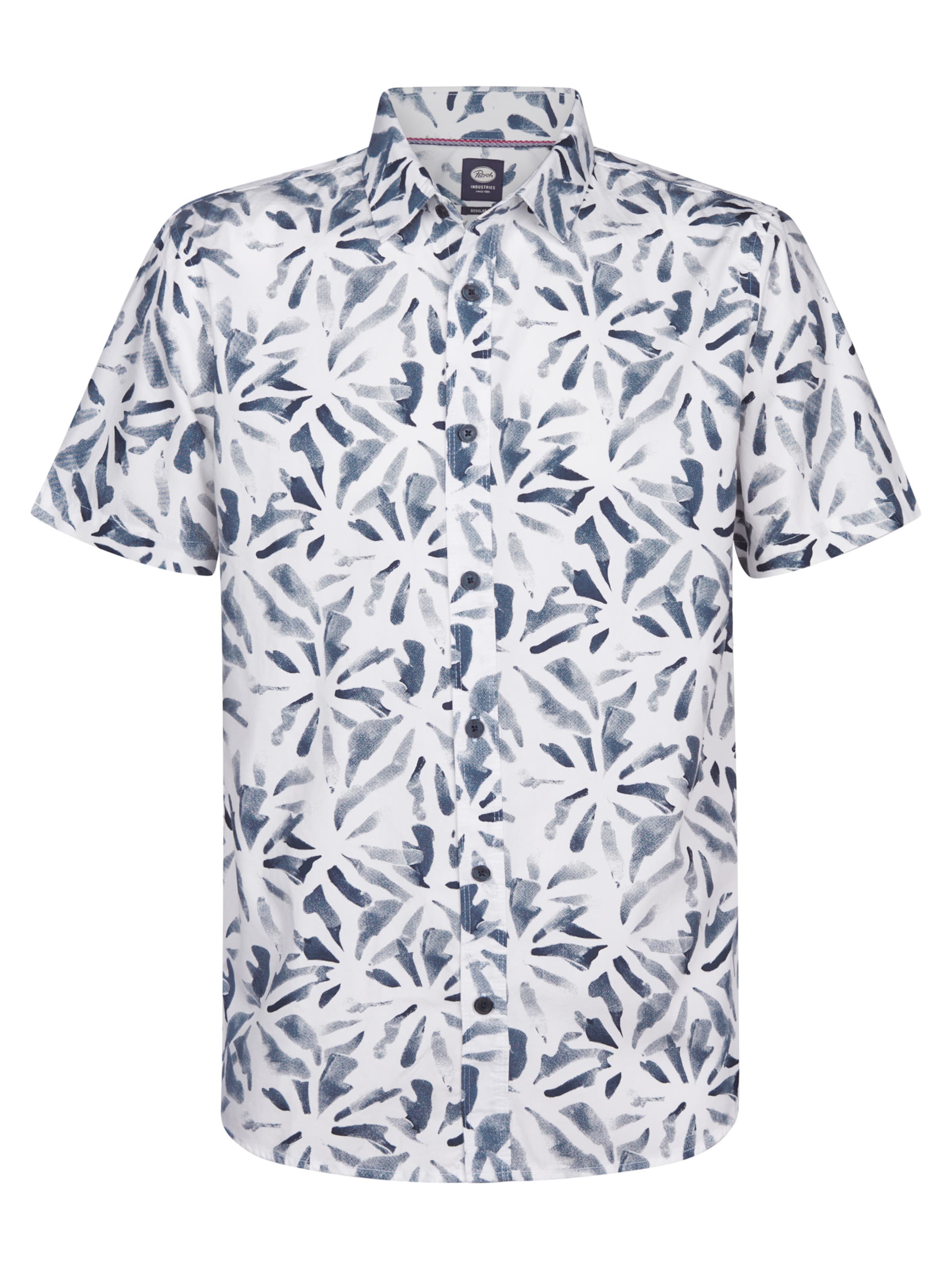 Petrol Industries Regular fit Overhemd 'Noche' in Wit: voorkant