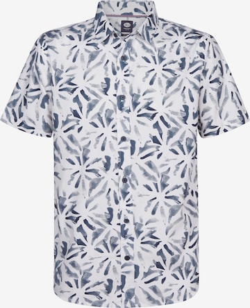 Petrol Industries Regular fit Overhemd 'Noche' in Wit: voorkant