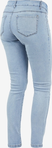 MAMALICIOUS Slimfit Jeans 'Omaha' in Blauw