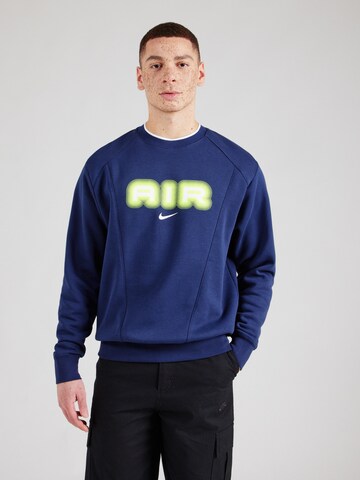 Nike Sportswear Sweatshirt 'AIR' i blå: forside
