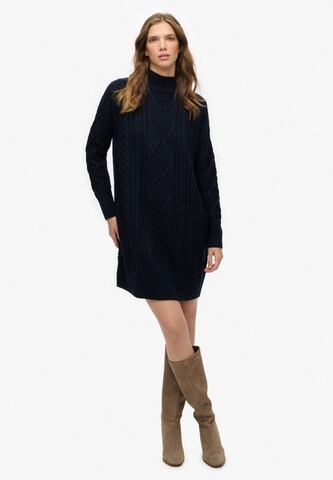 Robes en maille Superdry en bleu