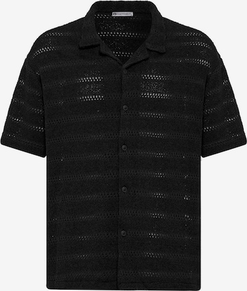 DandaloComfort Fit Košulja - crna boja: prednji dio