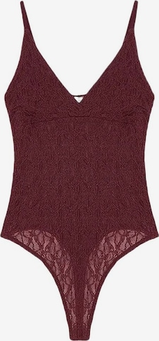 Dilvin Bodysuit 'Blusen' in Red: front