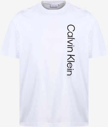 Calvin Klein Big & Tall Shirt in White: front