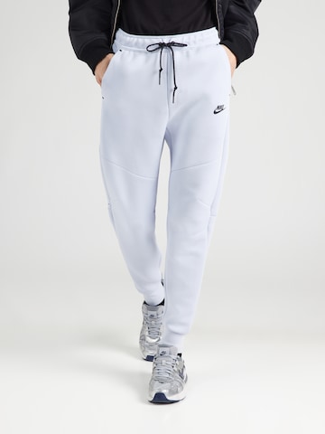 Nike Sportswear - Tapered Calças 'TCH FLC' em azul: frente