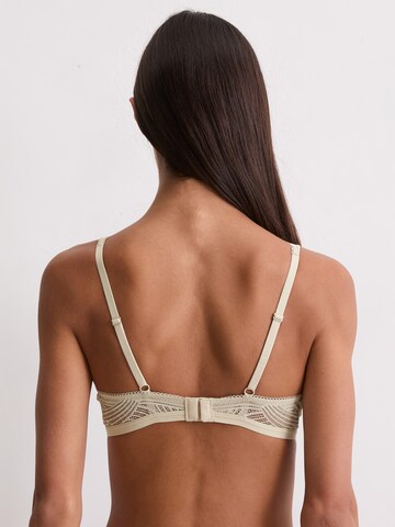 Marc O'Polo T-Shirt Bralette ' Timeless Lace ' in Beige