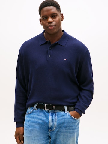 Tommy Hilfiger Big & Tall Trui in Blauw: voorkant