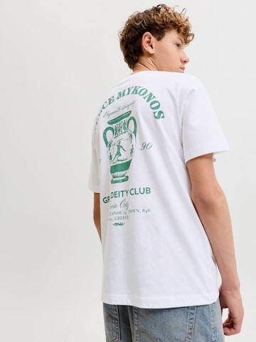 T-Shirt Jack & Jones Junior en blanc : devant