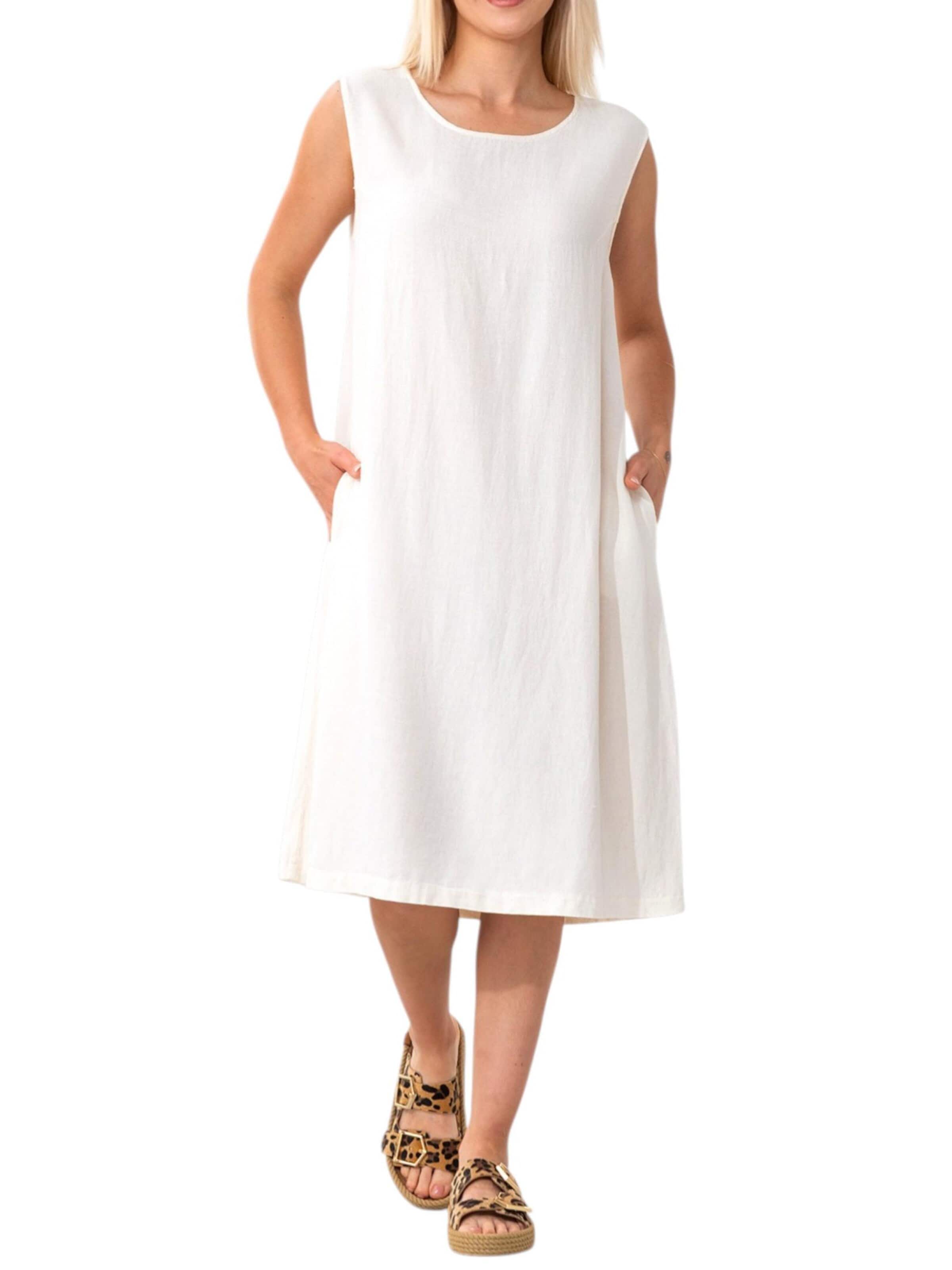WENOR - Vestido de verano 'ELA' en blanco