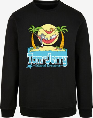 ABSOLUTE CULT Sweatshirt 'Tom And Jerry - Hammock Dreams' in Zwart: voorkant