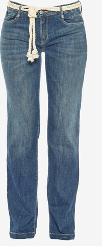 Le Temps Des Cerises Regular Jeans in Blauw: voorkant