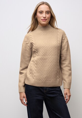 STREET ONE Sweater in Beige: front