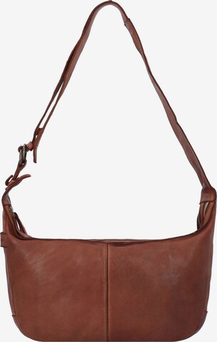 Harold's Shoulder Bag 'Submarine' in Brown: front