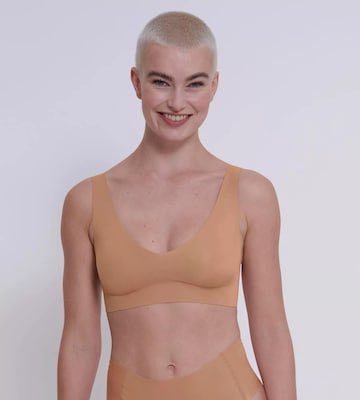 SLOGGI Bustier Melltartó 'ZERO Feel 2.0' - barna: elől