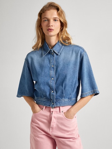 Chemisier 'LEXIE' Pepe Jeans en bleu : devant