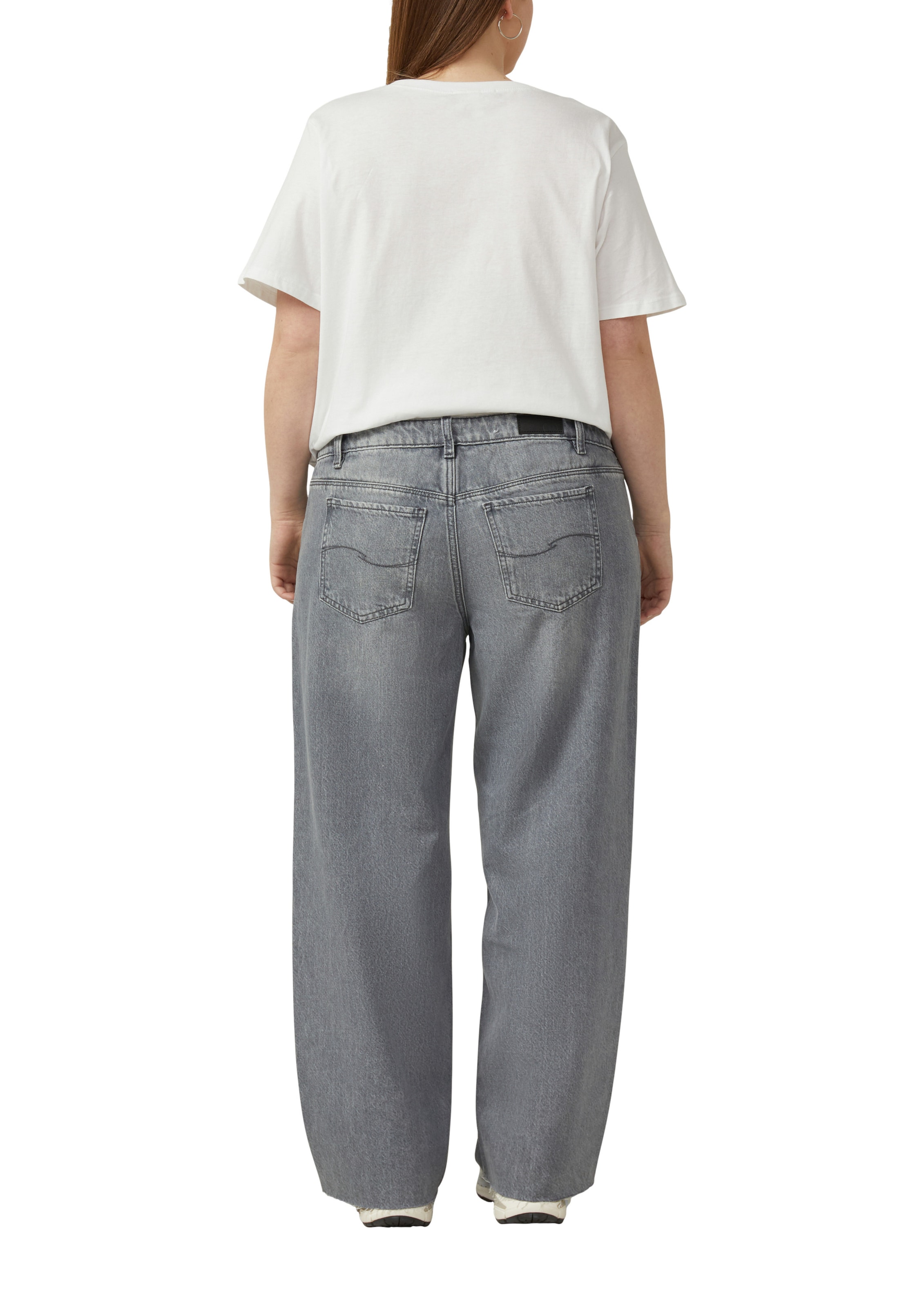 Wide Leg Jean QS en gris