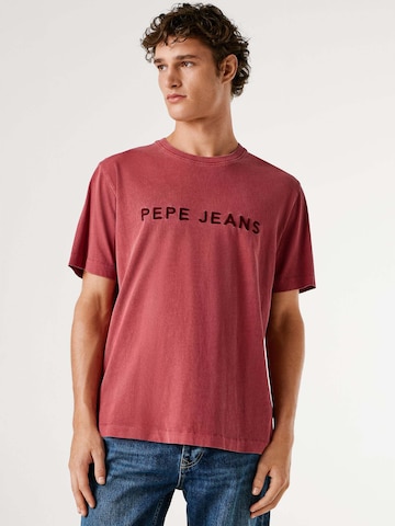 T-Shirt 'MEYER' Pepe Jeans en rouge : devant