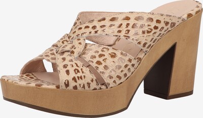 Wonders Pantoletten in beige / braun, Produktansicht