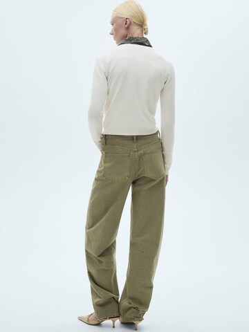 MANGO Knit cardigan 'PESTO' in Beige