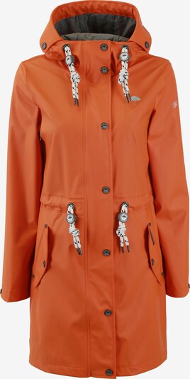 Schmuddelwedda Manteau fonctionnel en orange / blanc, Vue avec produit