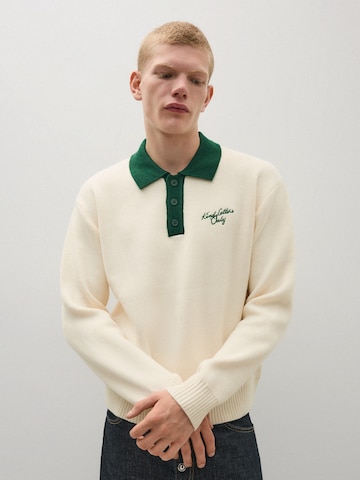Bershka Shirt in White: front
