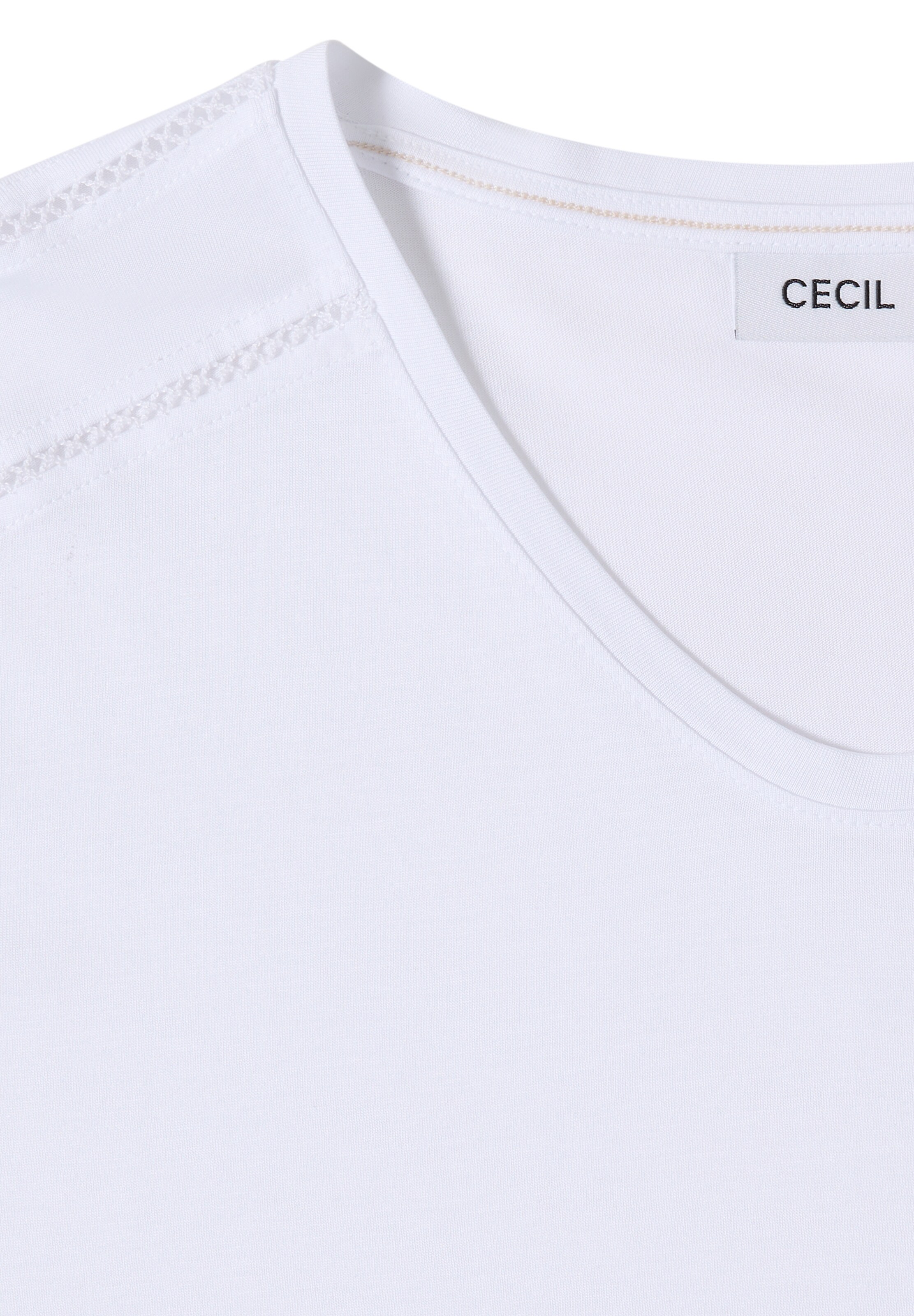 CECIL T-Shirt in Weiß