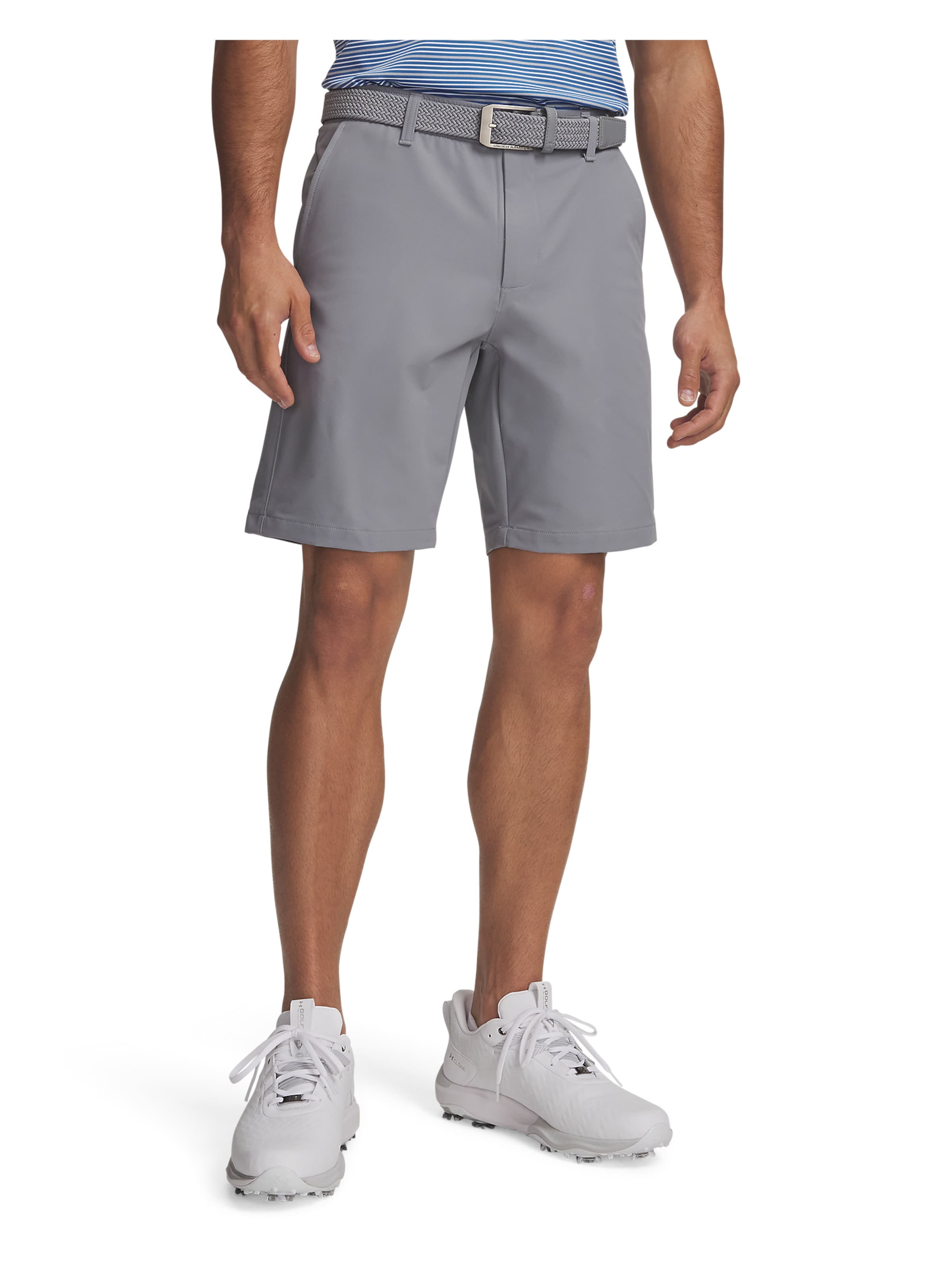UNDER ARMOUR Regular Sportbroek in Grijs: voorkant