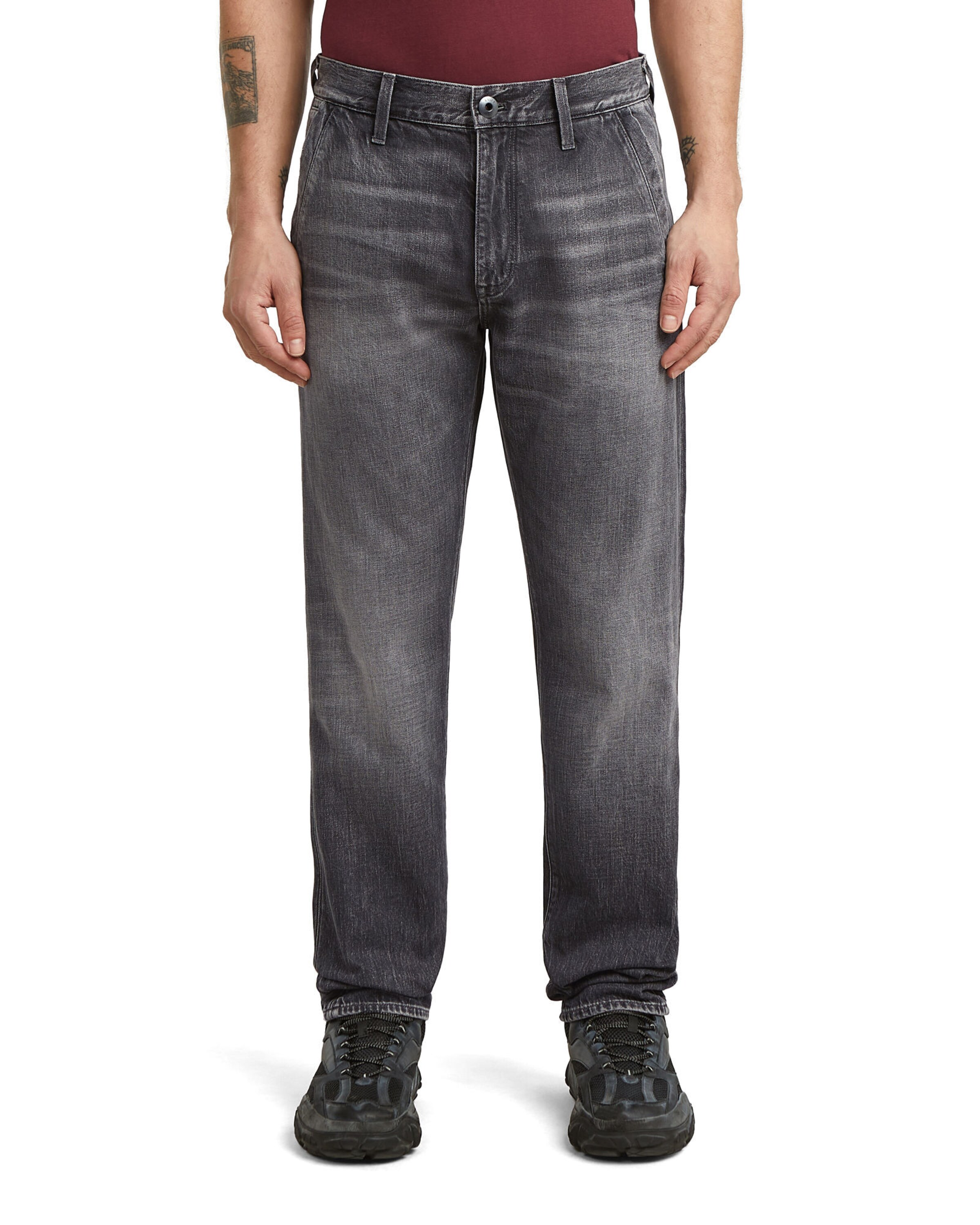Effilé Jean G-STAR en gris : devant