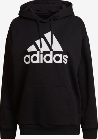 ADIDAS SPORTSWEAR Athletic Sweatshirt 'Essentials Logo friend Fleece' in Black