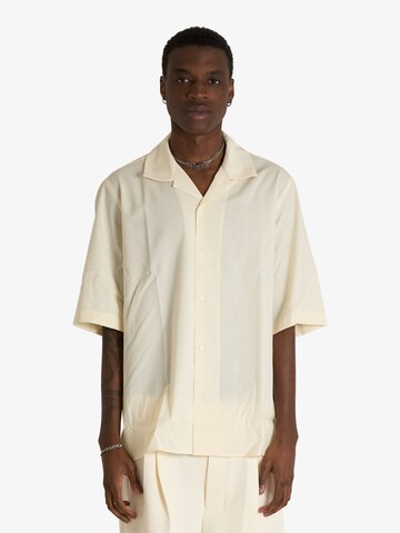 Studio Seidensticker Regular fit Overhemd in Beige: voorkant