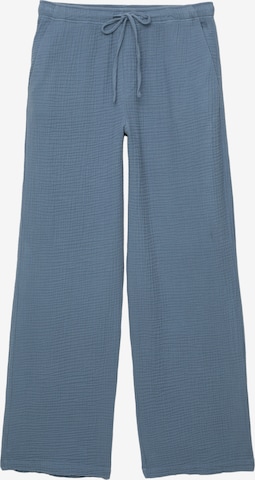 Pull&BearWide Leg/ Široke nogavice Hlače - plava boja: prednji dio