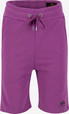 Regular Pantalon ALPHA INDUSTRIES en violet : devant