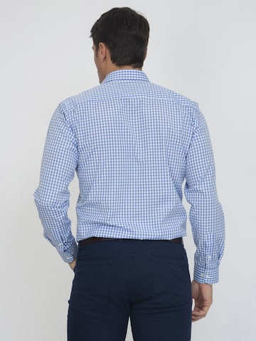 Sir Raymond Tailor Regular fit Button Up Shirt 'Poseidon' in Blue