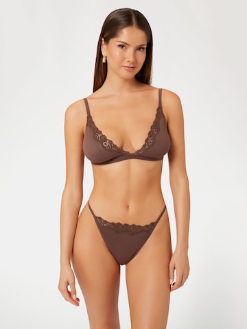GUESS Triangle Bra 'Eveline' in Brown: front