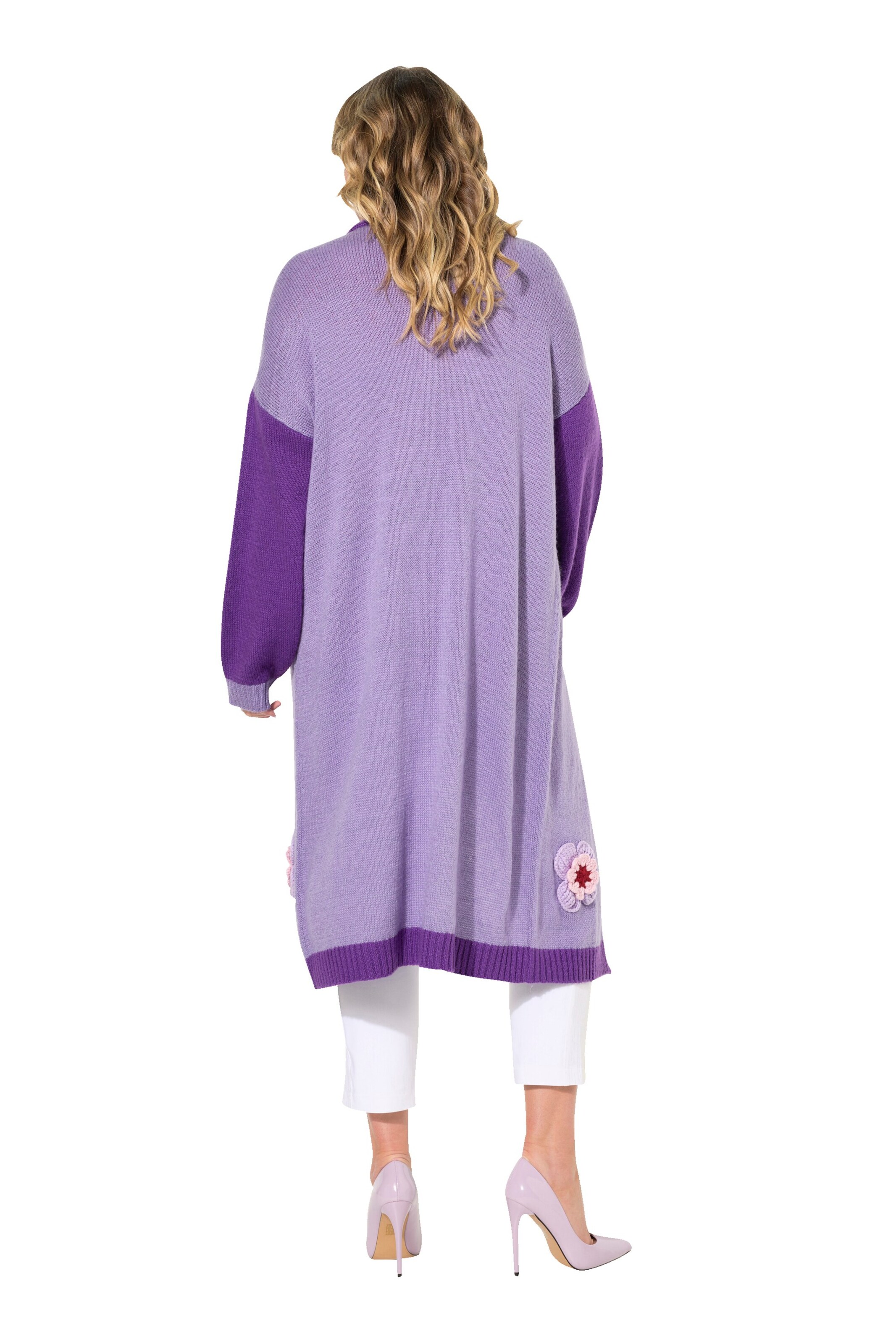 MIAMODA Gebreid vest in Lila