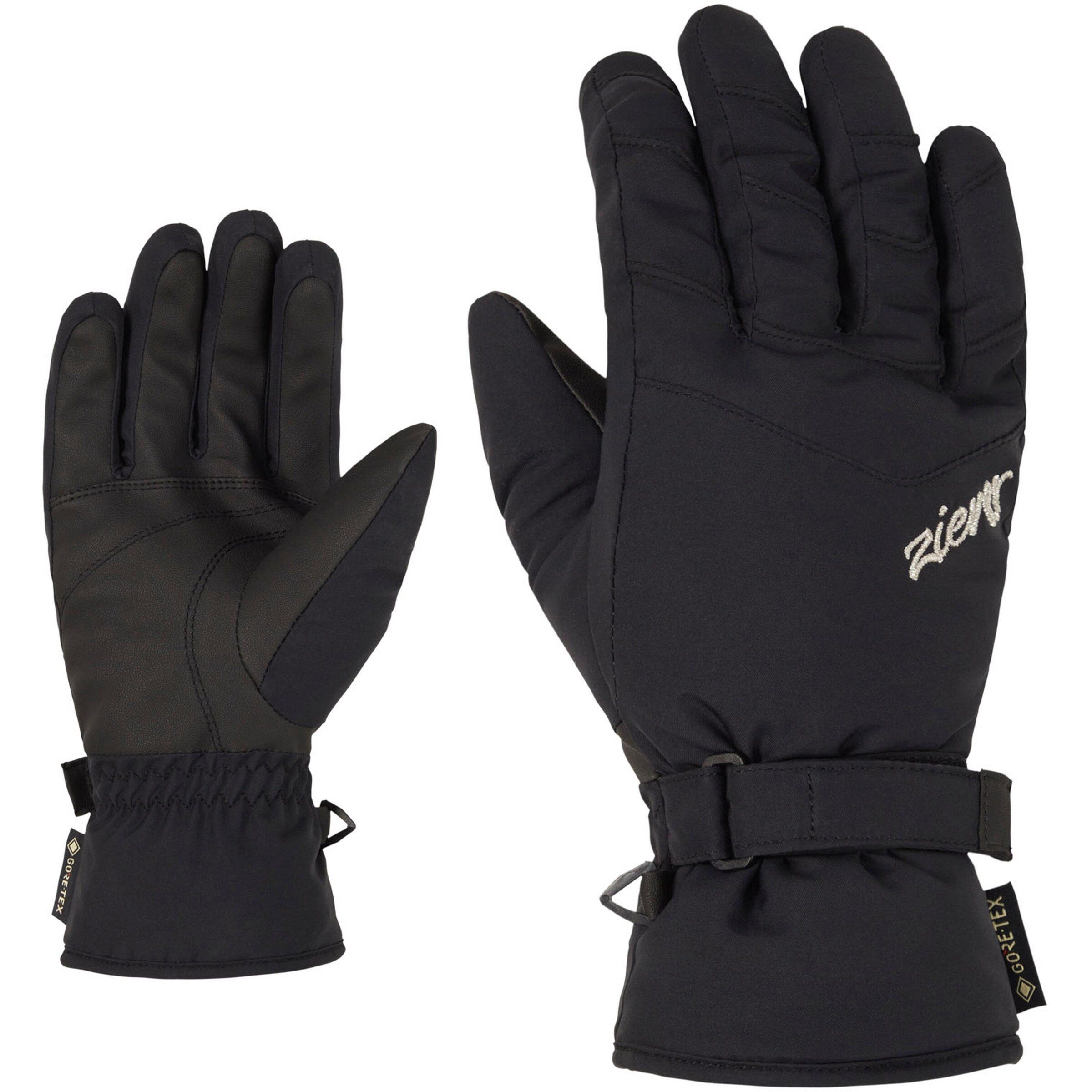 ZIENER Sporthandschuhe 'Klemi GTX' in schwarz / weiß, Produktansicht