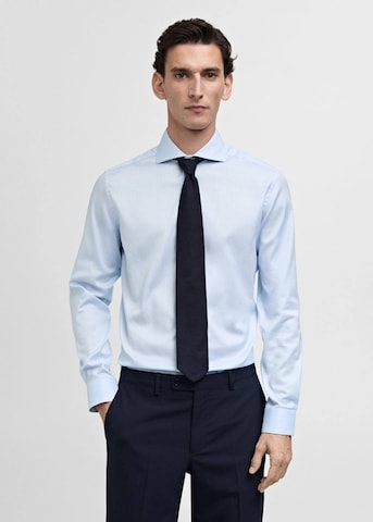 MANGO MAN Slim fit Business Shirt 'Emeritol' in Blue: front