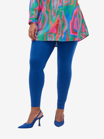 Zizzi Skinny Leggings in Blue: front