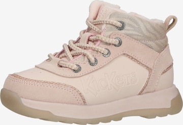 Kickers Boots in Pink: front