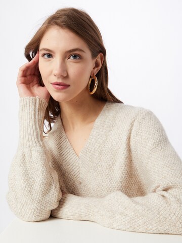 Pull-over 'KAMerana' Kaffe en beige