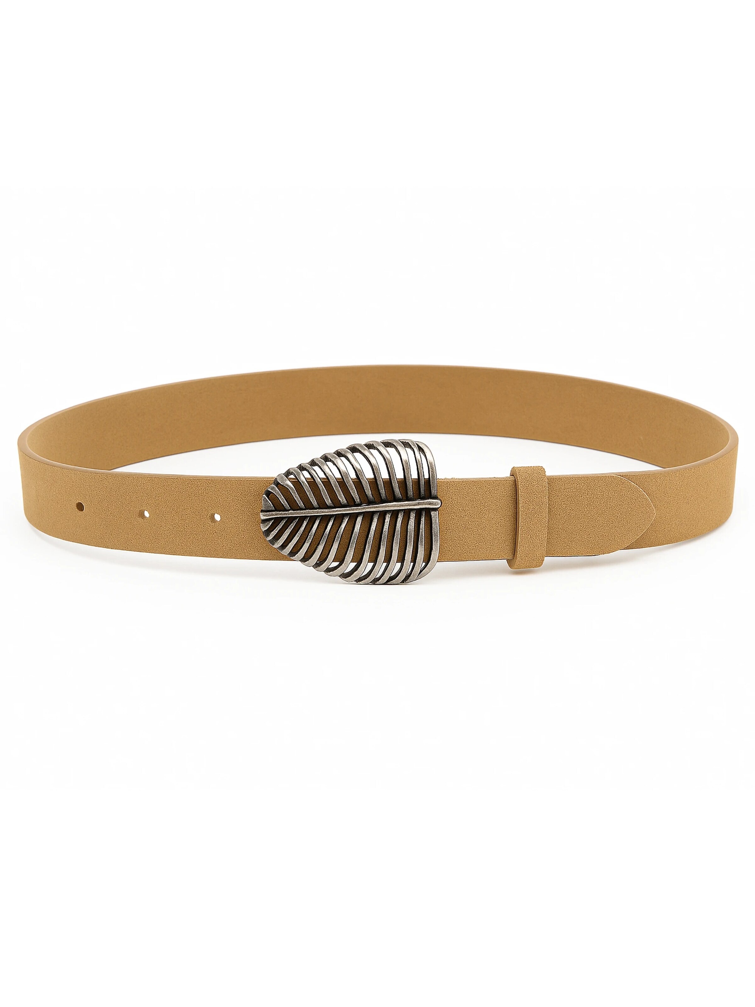 COLLEZIONE ALESSANDRO Belt 'Blatt' in Brown: front