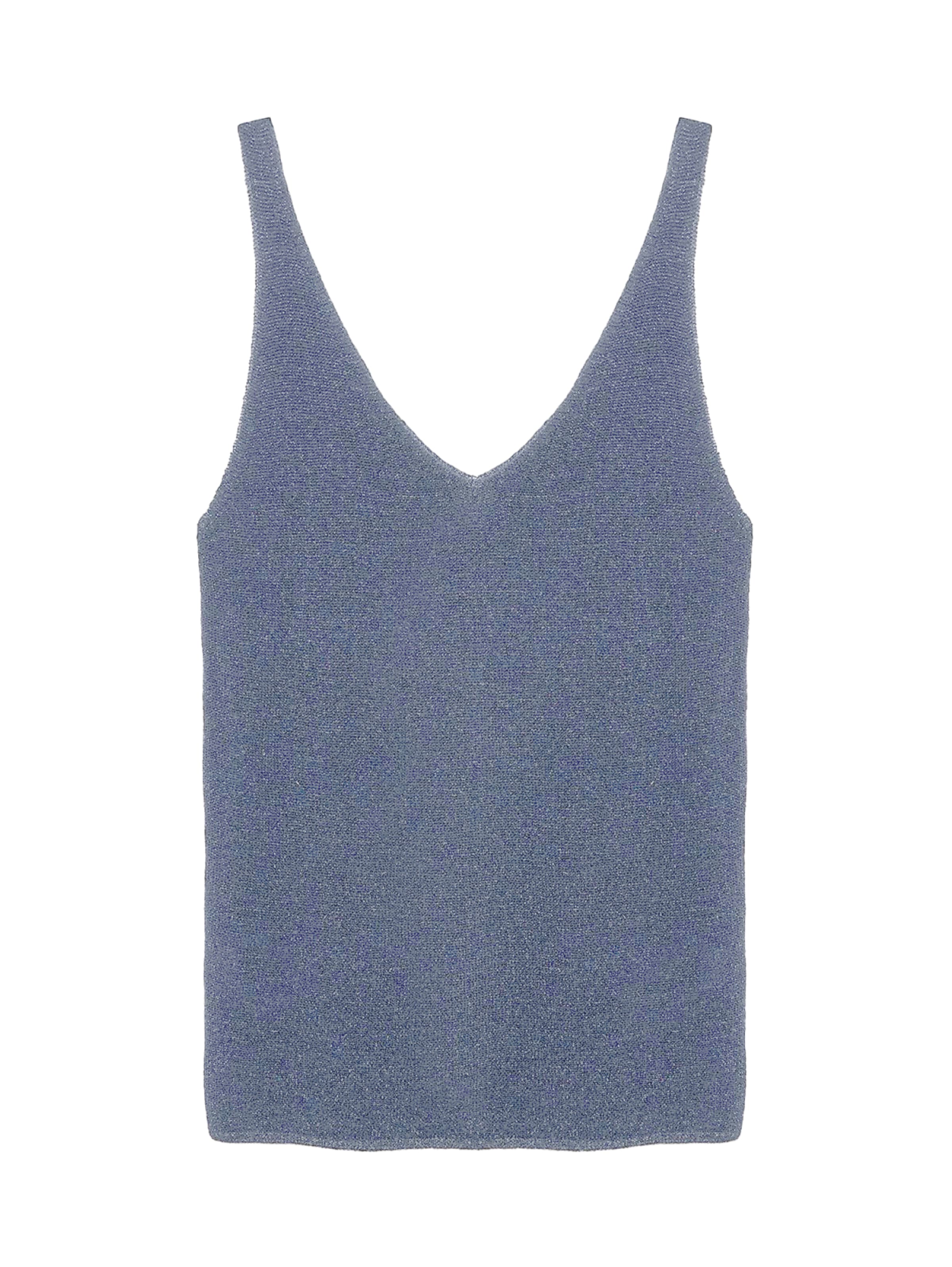 No Matter What Top in Blau: Vorderseite