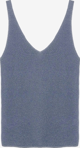 No Matter What Top in Blau: Vorderseite