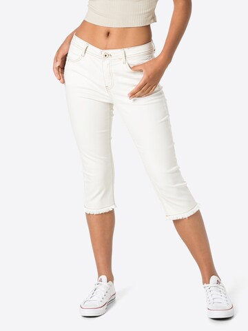 TAIFUN Slimfit Jeans in Wit: voorkant