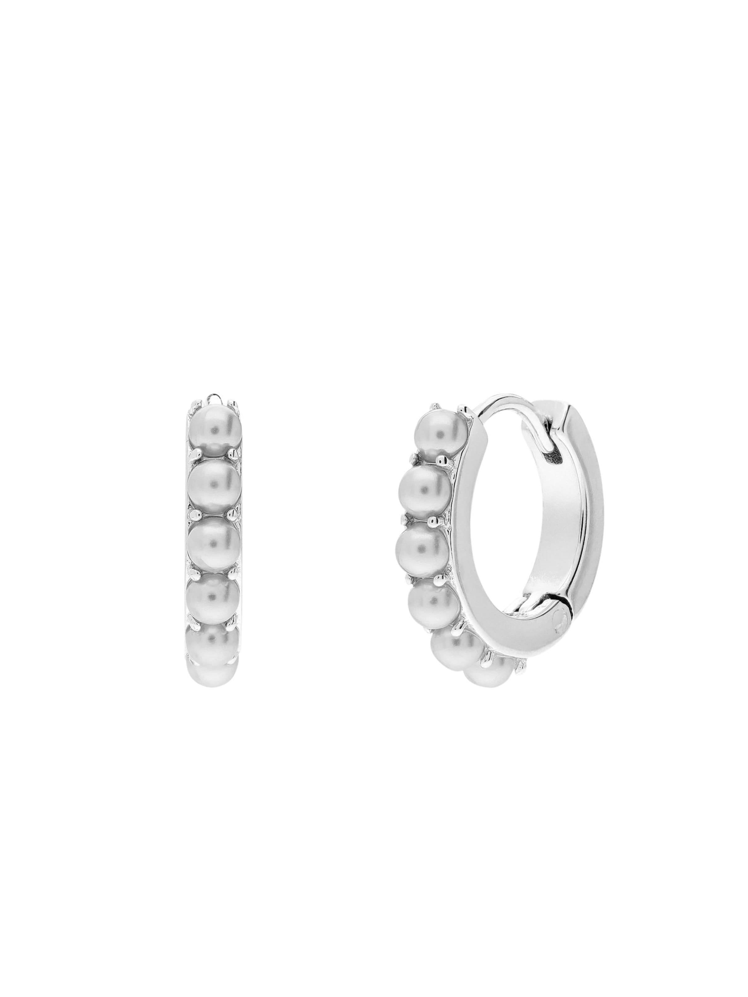 Boucles d'oreilles Lucardi en argent : devant