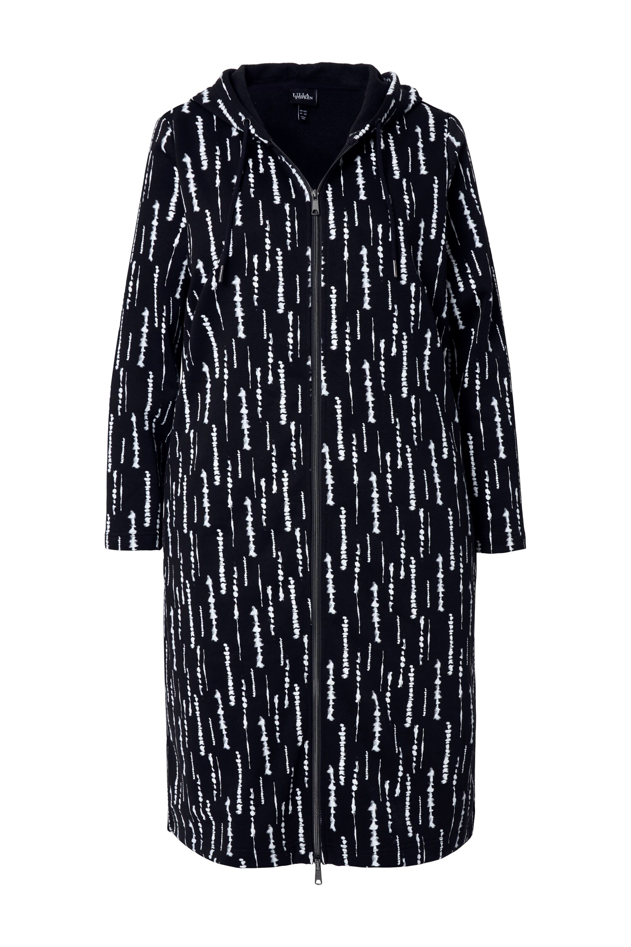 Ulla Popken Sweatjakke i sort: forside